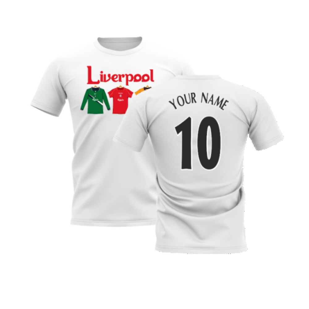 Liverpool 2000-2001 Retro Shirt T-shirt - Text (White) (Your Name)