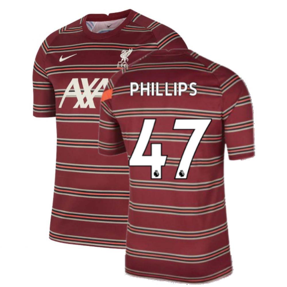 Liverpool 2021-2022 Pre-Match Training Shirt (Red) - Kids (PHILLIPS 47)