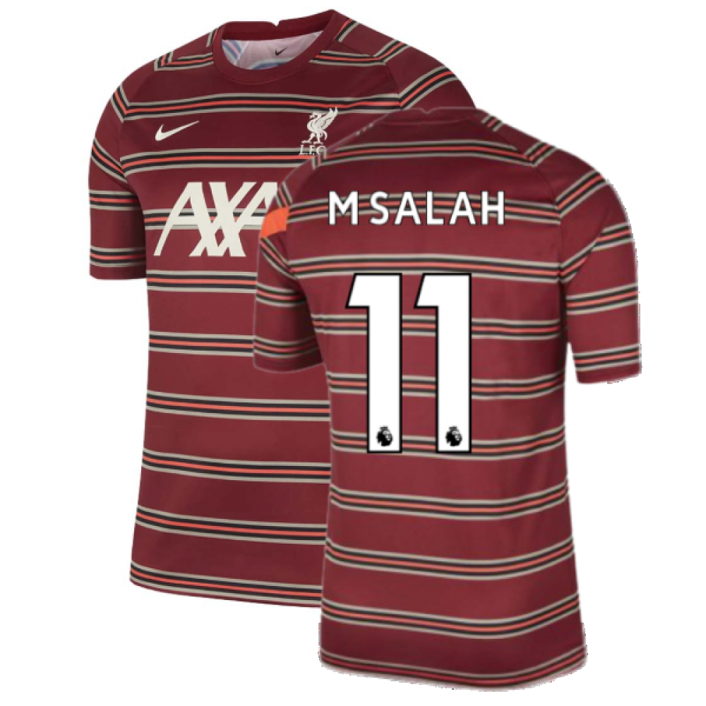 Liverpool 2021-2022 Pre-Match Training Shirt (Red) (M.SALAH 11)