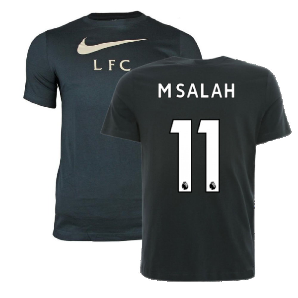 Liverpool 2021-2022 Swoosh Club Tee (Seaweed) (M.SALAH 11)