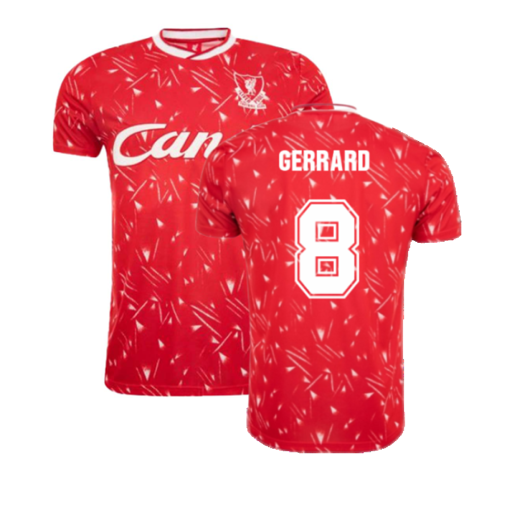 Liverpool FC 1990 Retro Football Shirt (GERRARD 8)