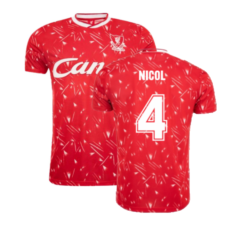 Liverpool FC 1990 Retro Football Shirt (Nicol 4)