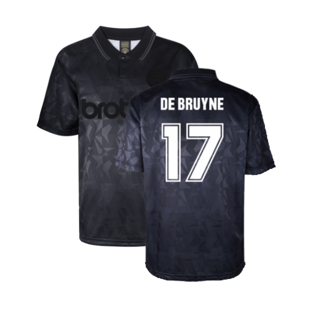 Man City 1990 Blackout Retro Shirt (DE BRUYNE 17)