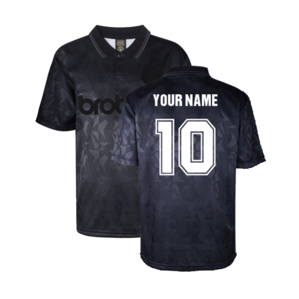 Man City 1990 Blackout Retro Shirt (Your Name)