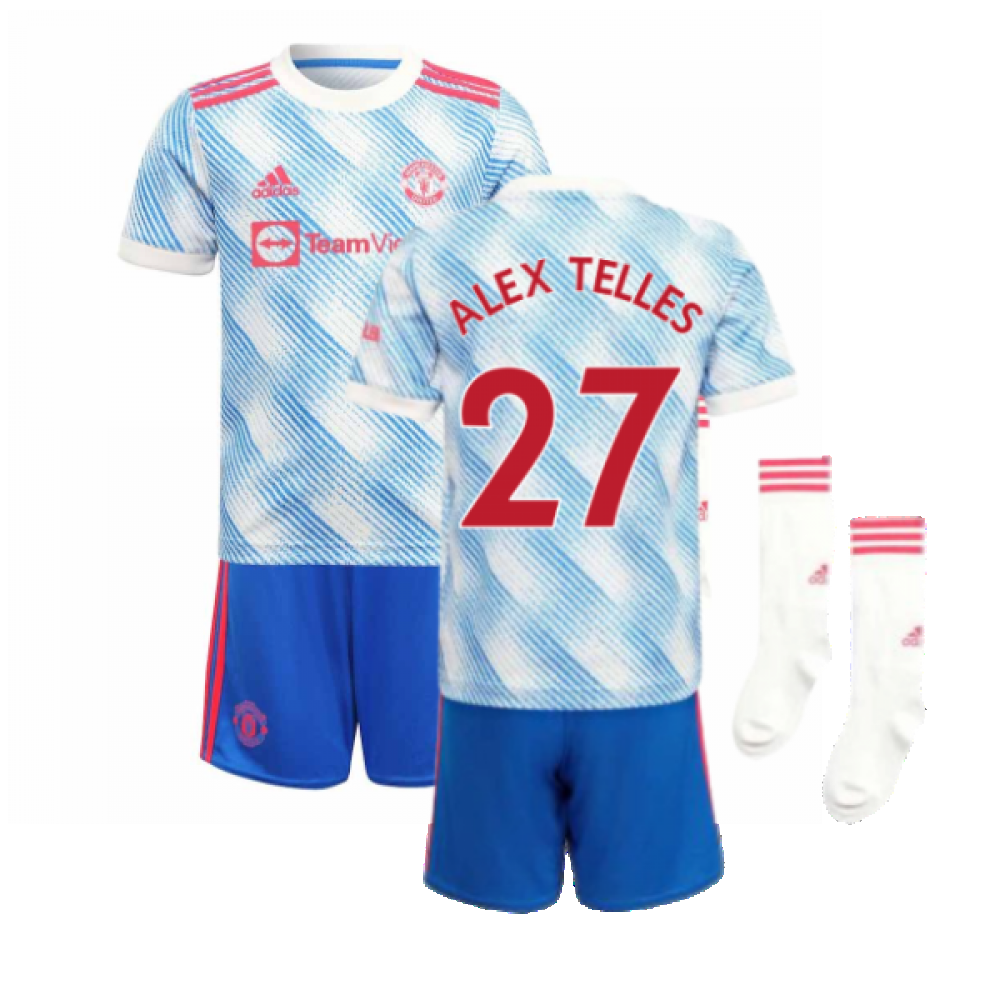 Man Utd 2021-2022 Away Mini Kit (ALEX TELLES 27)