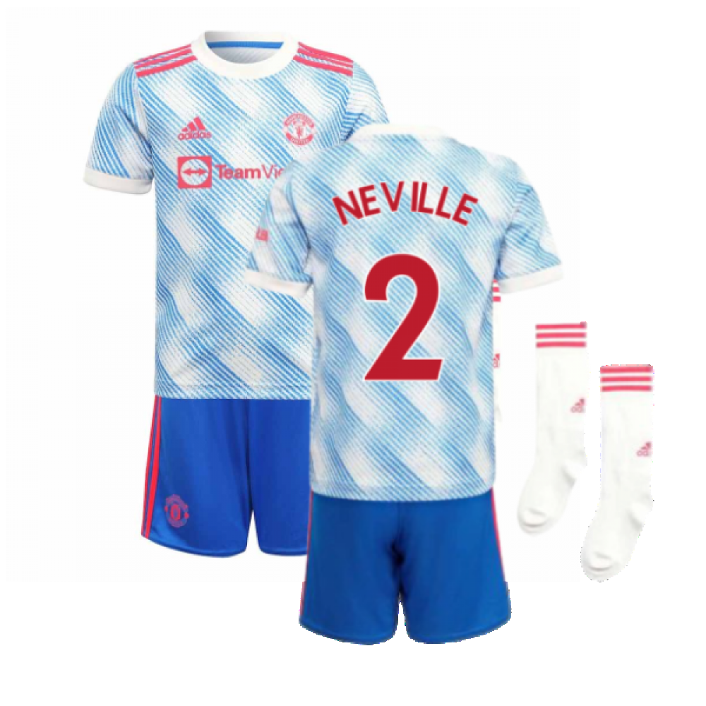 Man Utd 2021-2022 Away Mini Kit (NEVILLE 2)