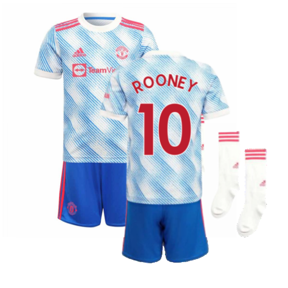 Man Utd 2021-2022 Away Mini Kit (ROONEY 10)