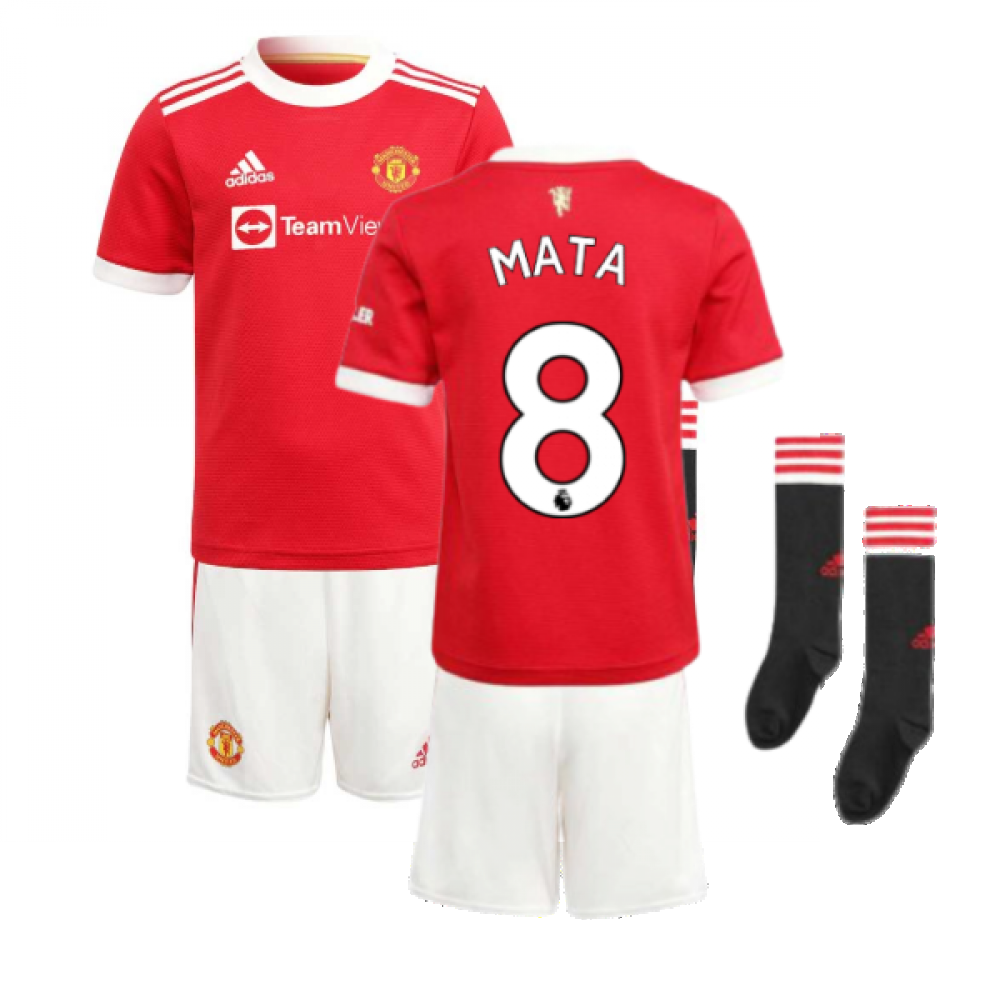 Man Utd 2021-2022 Home Mini Kit (MATA 8)