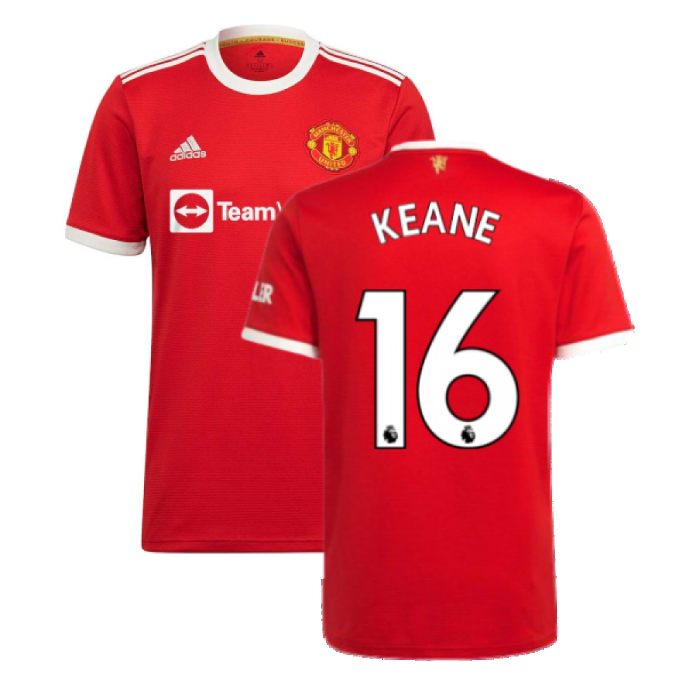 Man Utd 2021-2022 Home Shirt (KEANE 16)