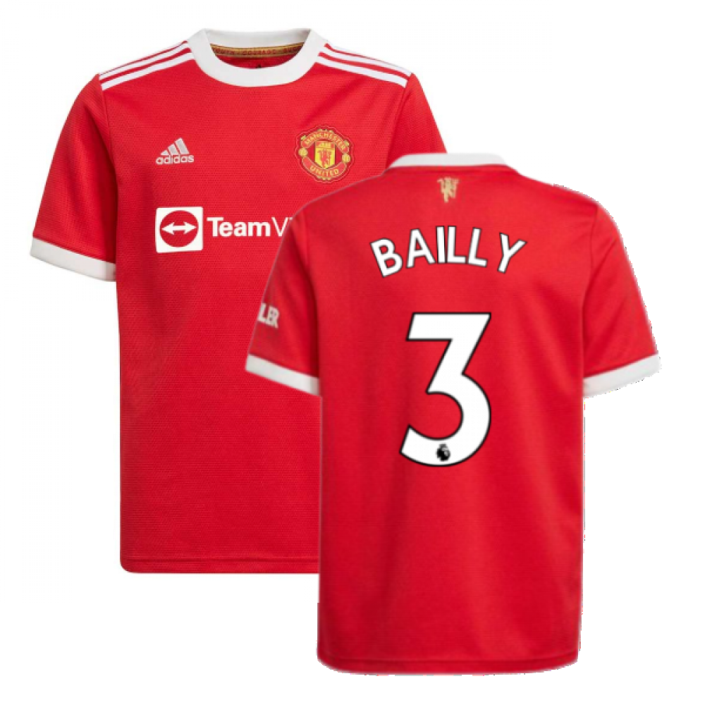 Man Utd 2021-2022 Home Shirt (Kids) (BAILLY 3)