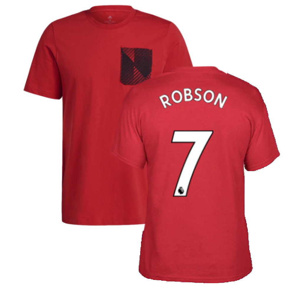 Man Utd 2021-2022 STR Graphic Tee (Red) (ROBSON 7)