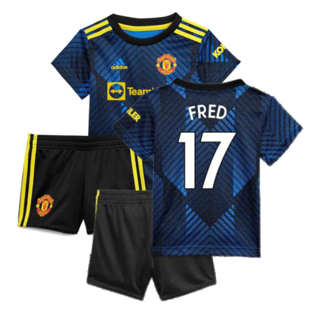 Man Utd 2021-2022 Third Baby Kit (Blue) (FRED 17)