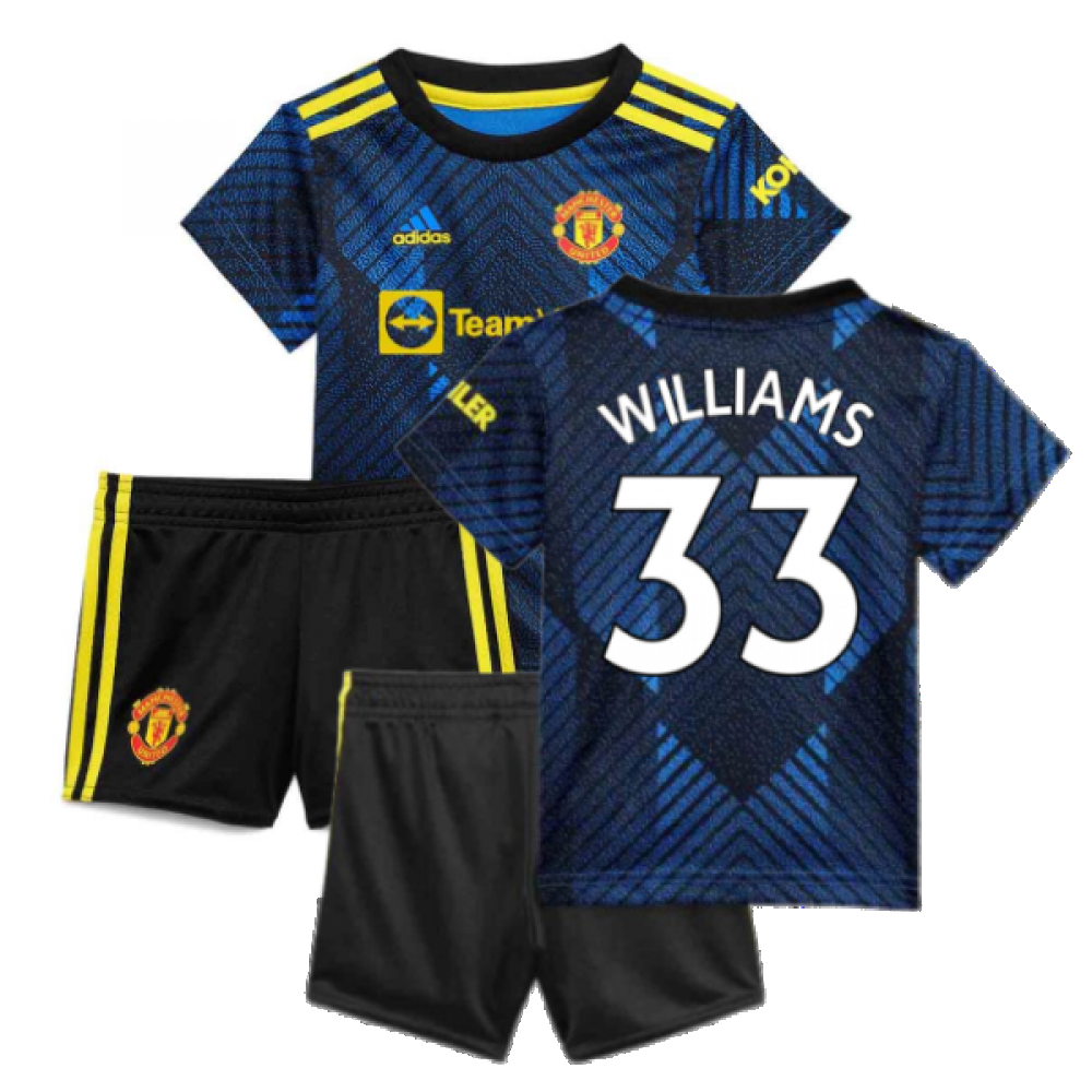 Man Utd 2021-2022 Third Baby Kit (Blue) (WILLIAMS 33)