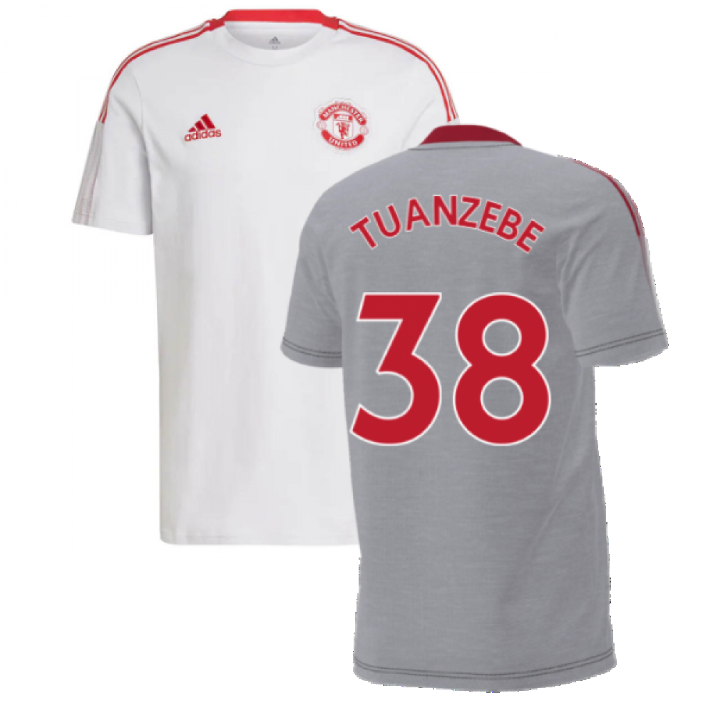 Man Utd 2021-2022 Training Tee (Grey) (TUANZEBE 38)