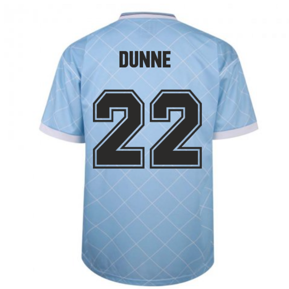 Manchester City 1988 Retro Football Shirt (DUNNE 22)