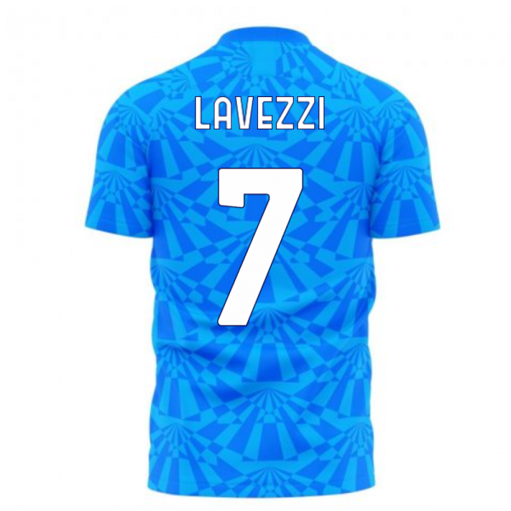 Napoli 1990s Home Concept Football Kit (Libero) (LAVEZZI 7)