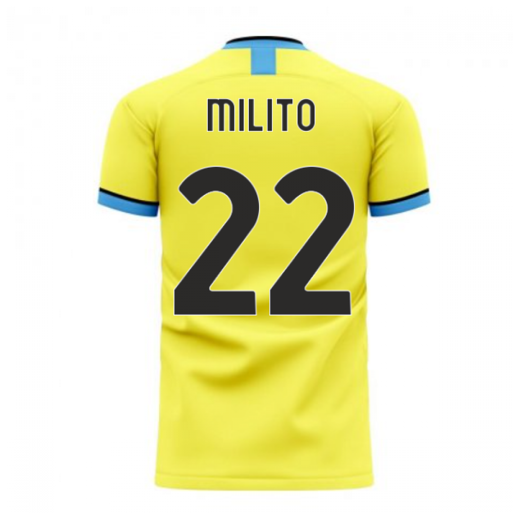  Nerazzurri Milan 2024-2025 Away Concept Football Kit (Libero) (MILITO 22) - Womens