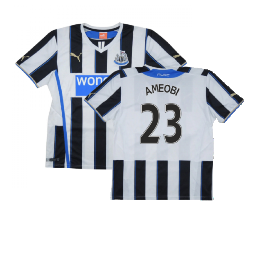 Newcastle United 2013-14 Home Shirt ((Excellent) XXL) (Ameobi 23)