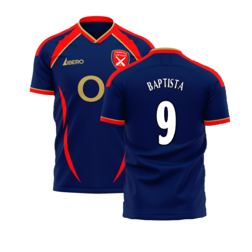 North London Reds 2006 Style Away Concept Shirt (Libero) (Baptista 9)