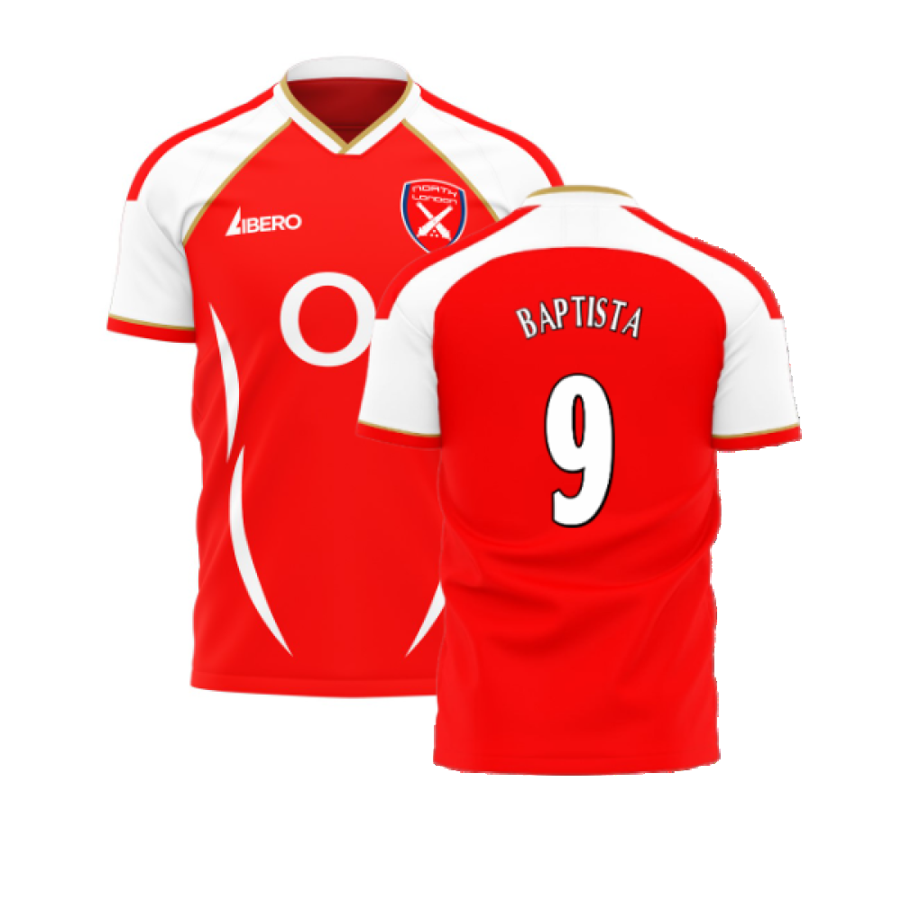 North London Reds 2006 Style Home Concept Shirt (Libero) (Baptista 9)