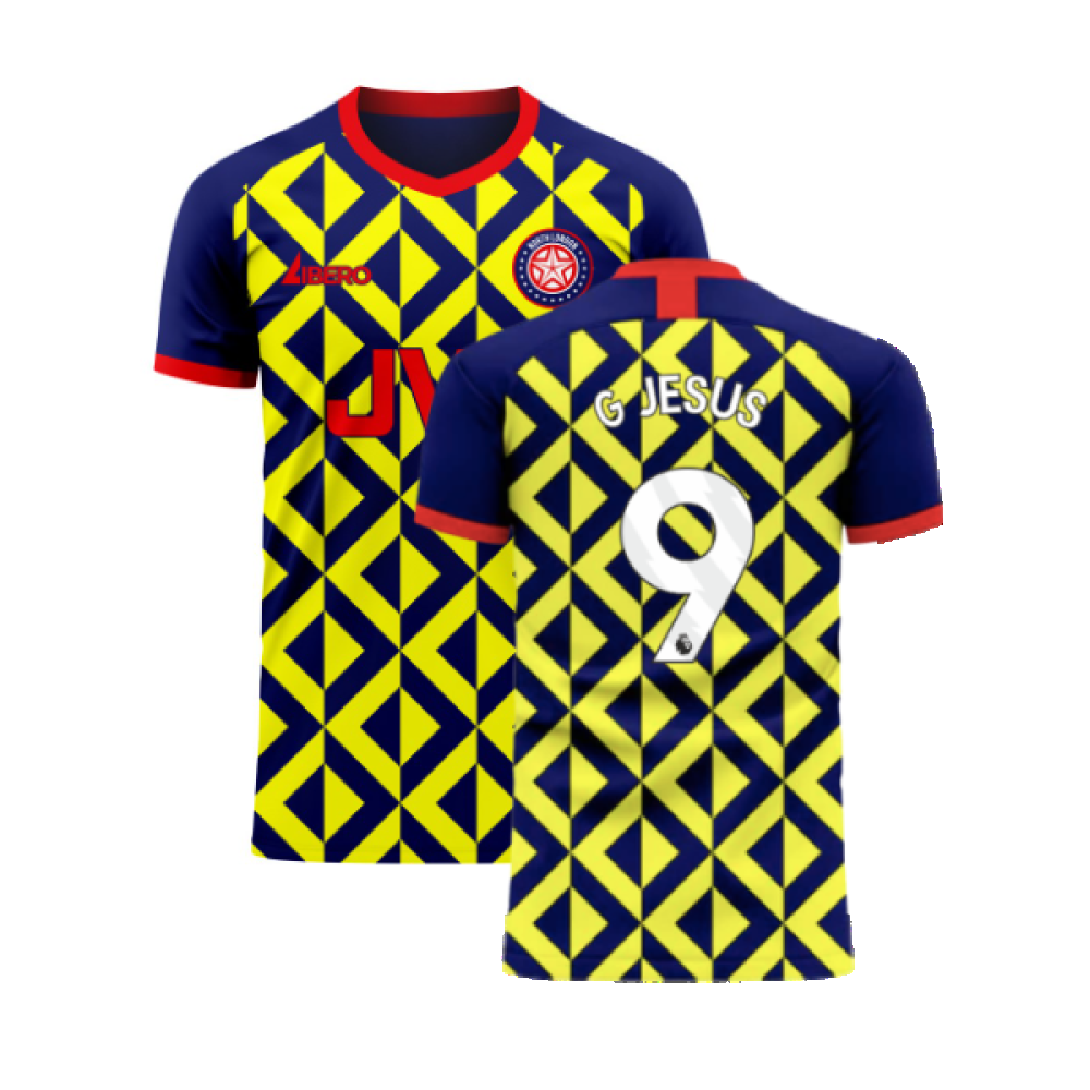 North London Reds 2024-2025 Away Concept Shirt (Libero) (G Jesus 9)