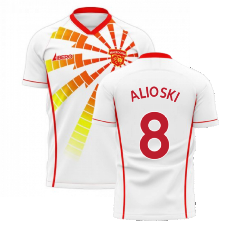  North Macedonia 2024-2025 Away Concept Shirt (Libero) (ALIOSKI 8)