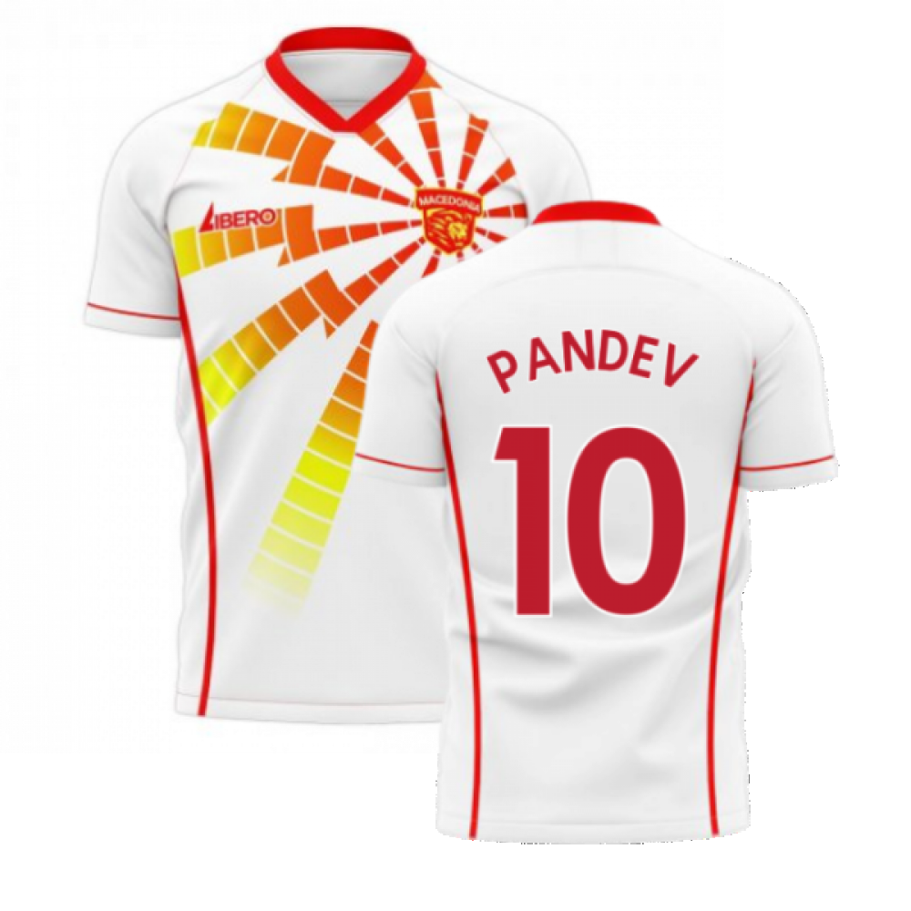  North Macedonia 2024-2025 Away Concept Shirt (Libero) (Pandev 10)