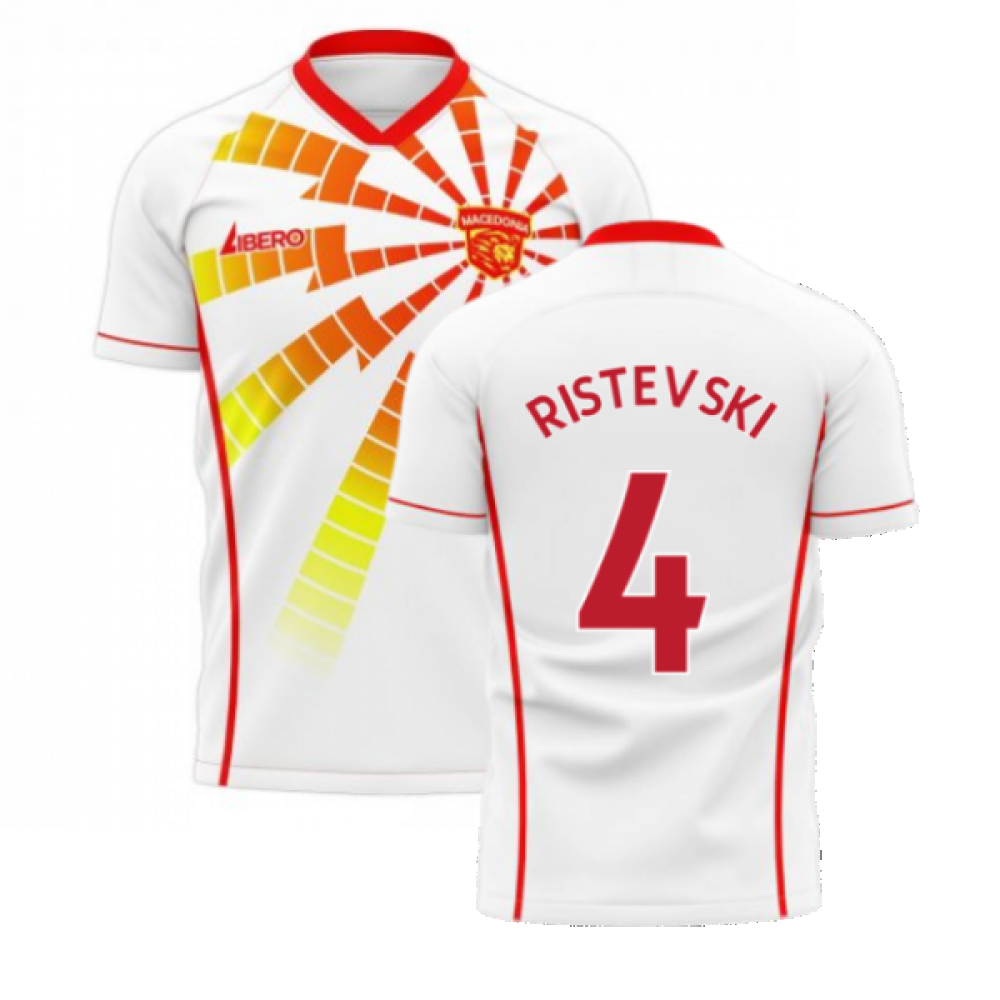  North Macedonia 2024-2025 Away Concept Shirt (Libero) (RISTEVSKI 4)