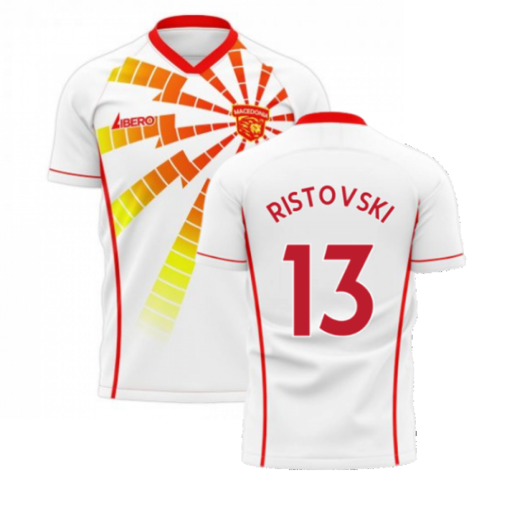  North Macedonia 2024-2025 Away Concept Shirt (Libero) (RISTOVSKI 13)