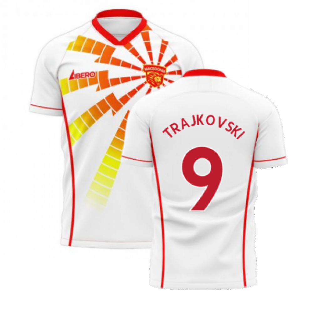  North Macedonia 2024-2025 Away Concept Shirt (Libero) (TRAJKOVSKI 9)