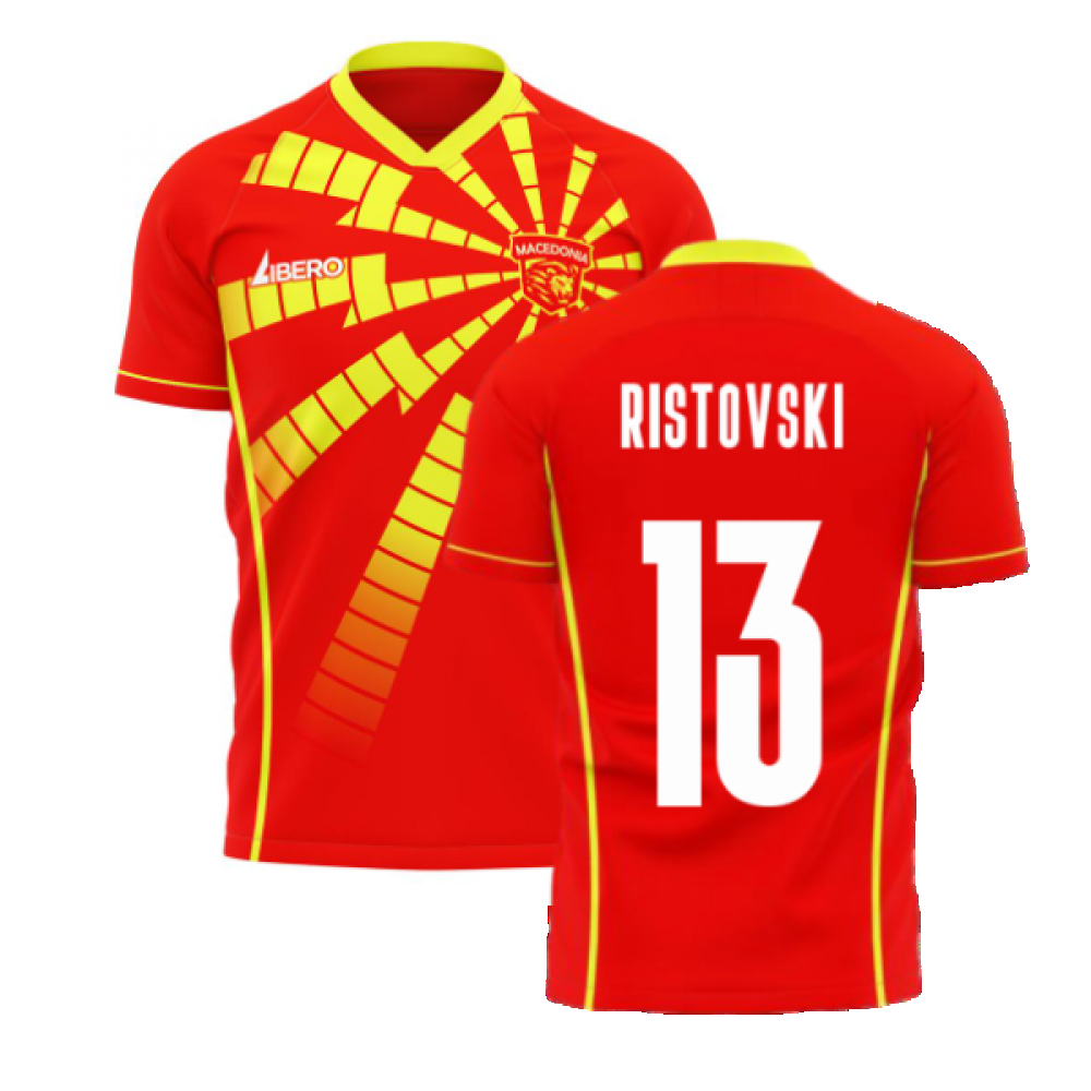  North Macedonia 2024-2025 Home Concept Shirt (Libero) (RISTOVSKI 13)