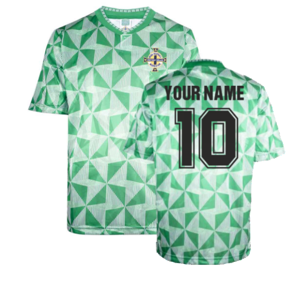 Northern Ireland 1990 Home Retro Shirt (Your Name)