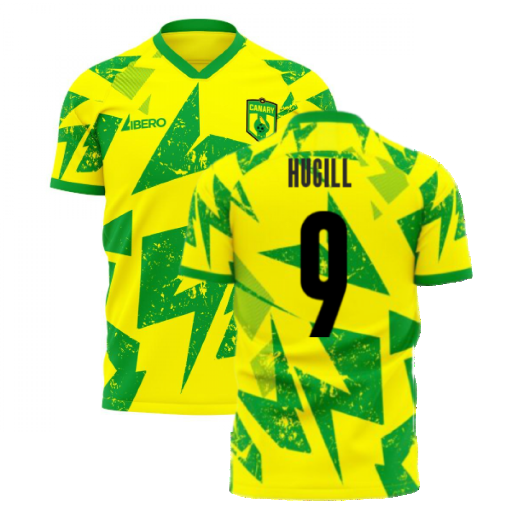 Norwich 2024-2025 Home Concept Football Kit (Libero) (Hugill 9)