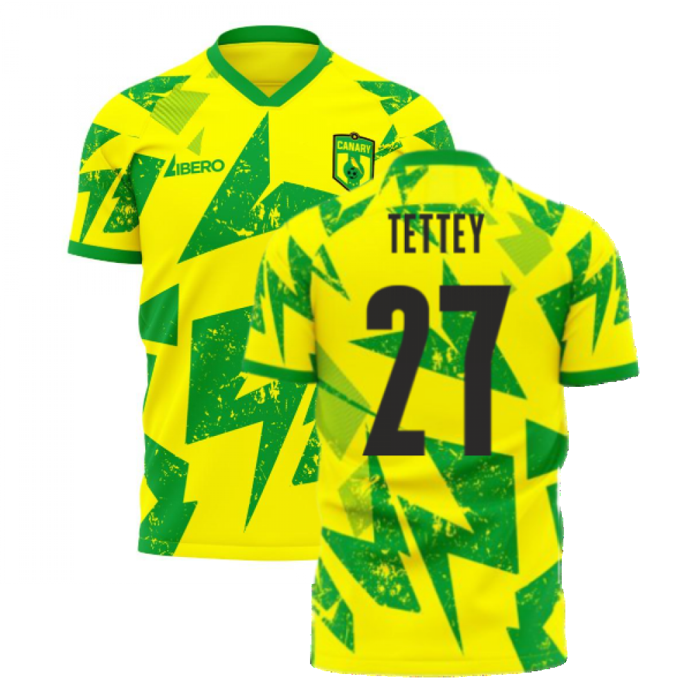 Norwich 2024-2025 Home Concept Football Kit (Libero) (Tettey 27)