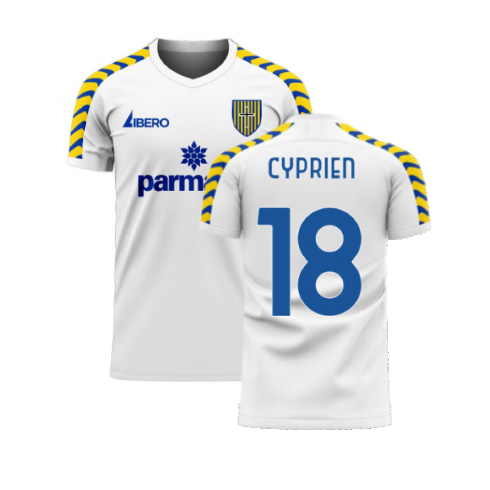 Parma 2024-2025 Home Concept Football Kit (Libero) (CYPRIEN 18)