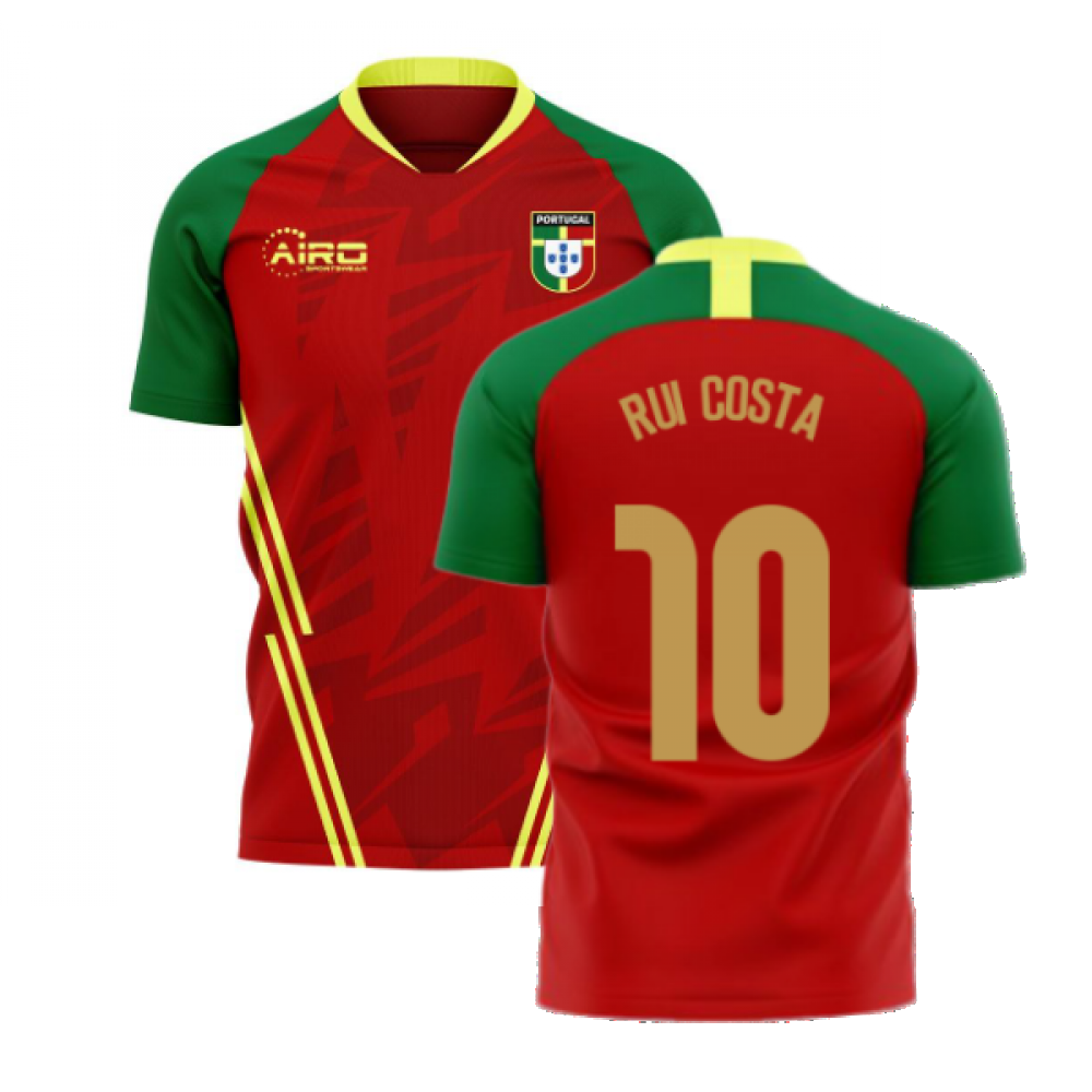 Portugal 2024-2025 Home Concept Football Kit (Airo) (RUI COSTA 10)