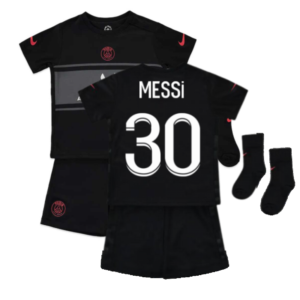 PSG 2021-2022 Infants 3rd Kit (MESSI 30)