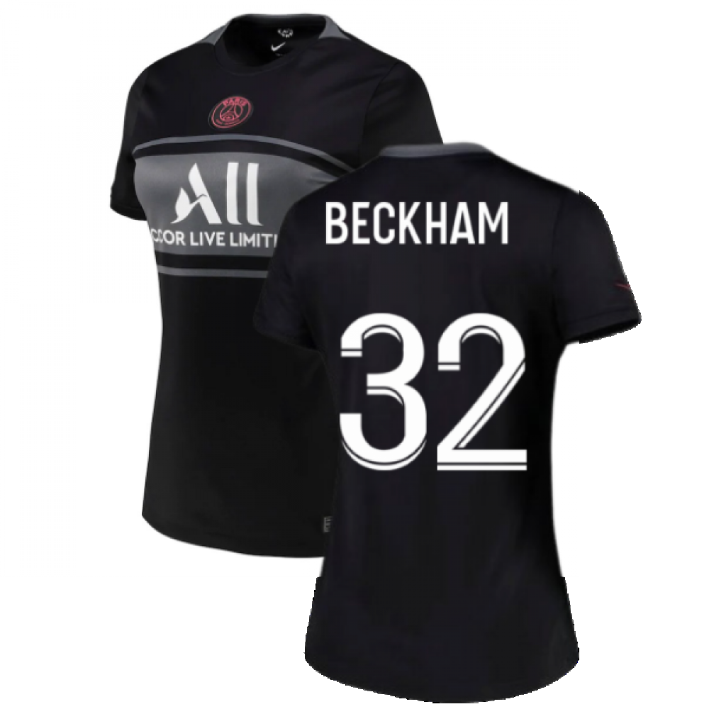 PSG 2021-2022 Womens 3rd Shirt (BECKHAM 32)