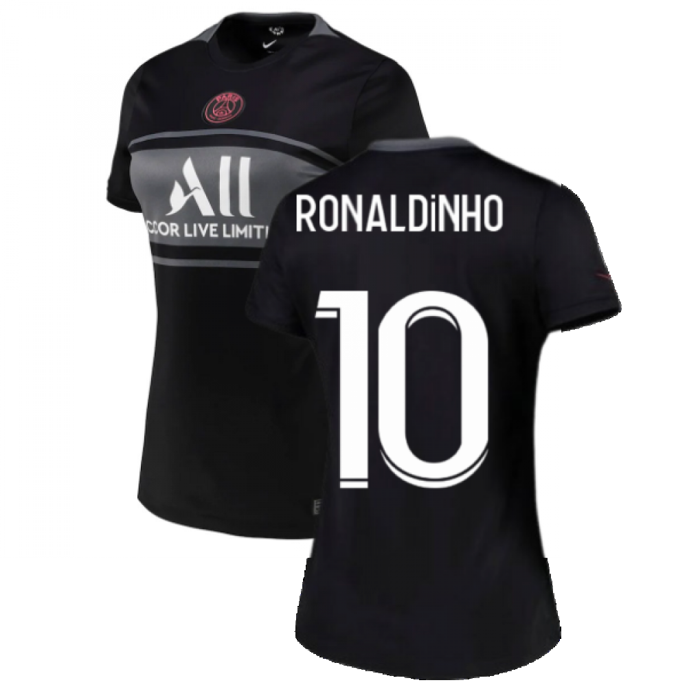 PSG 2021-2022 Womens 3rd Shirt (RONALDINHO 10)