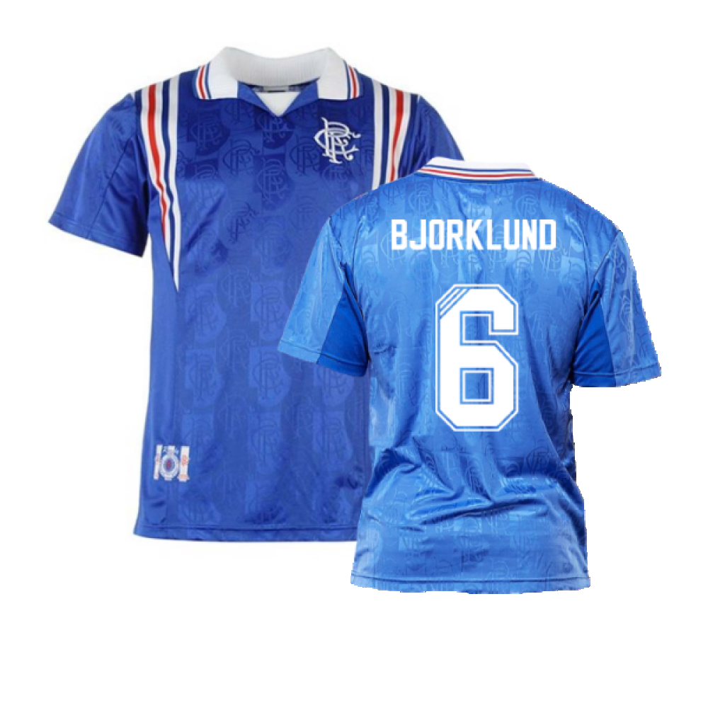 Rangers 1996 Home Retro Shirt (Bjorklund 6)