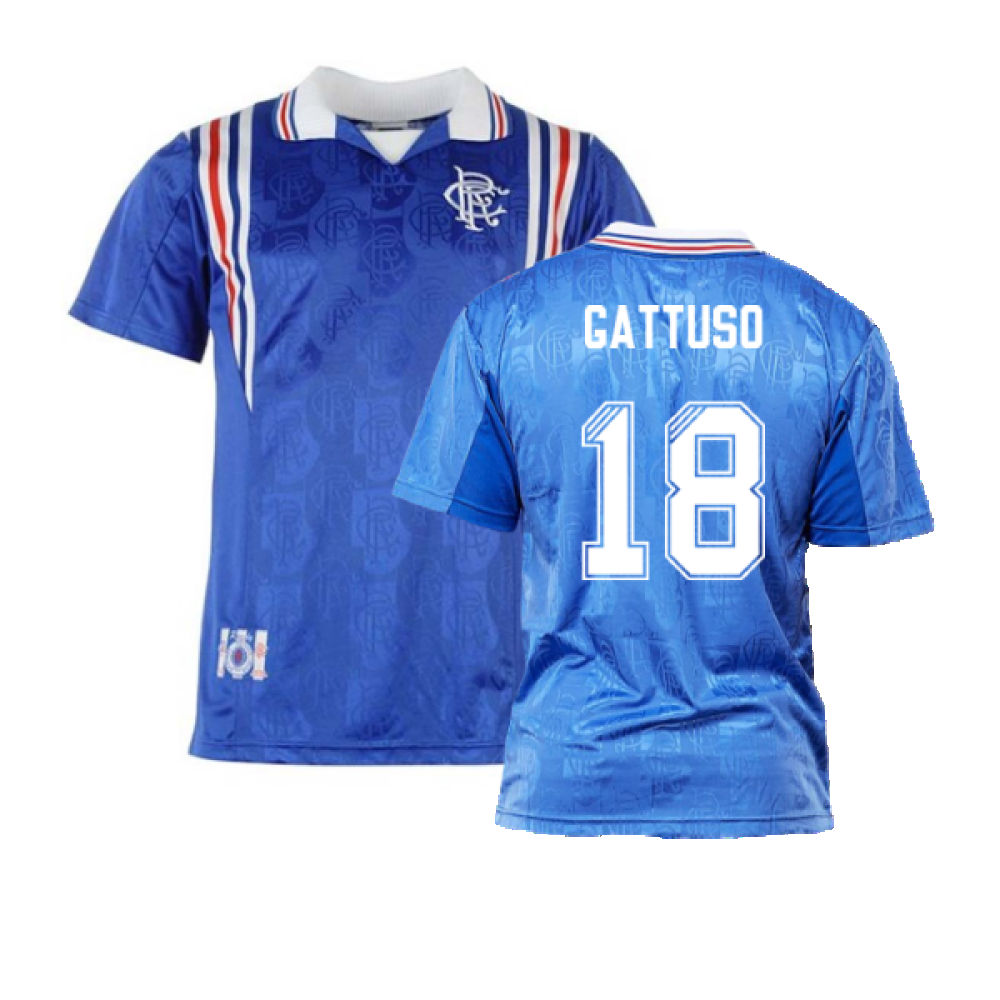 Rangers 1996 Home Retro Shirt (GATTUSO 18)