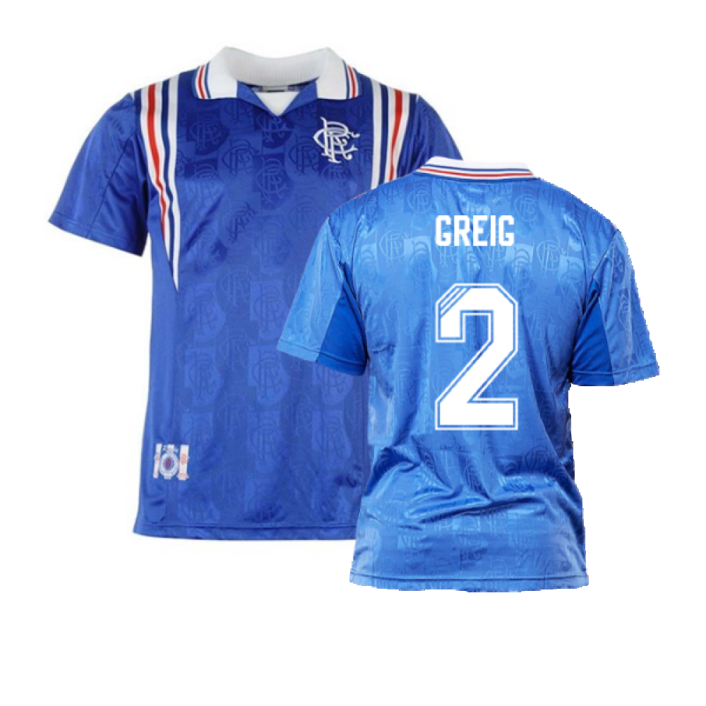 Rangers 1996 Home Retro Shirt (GREIG 2)