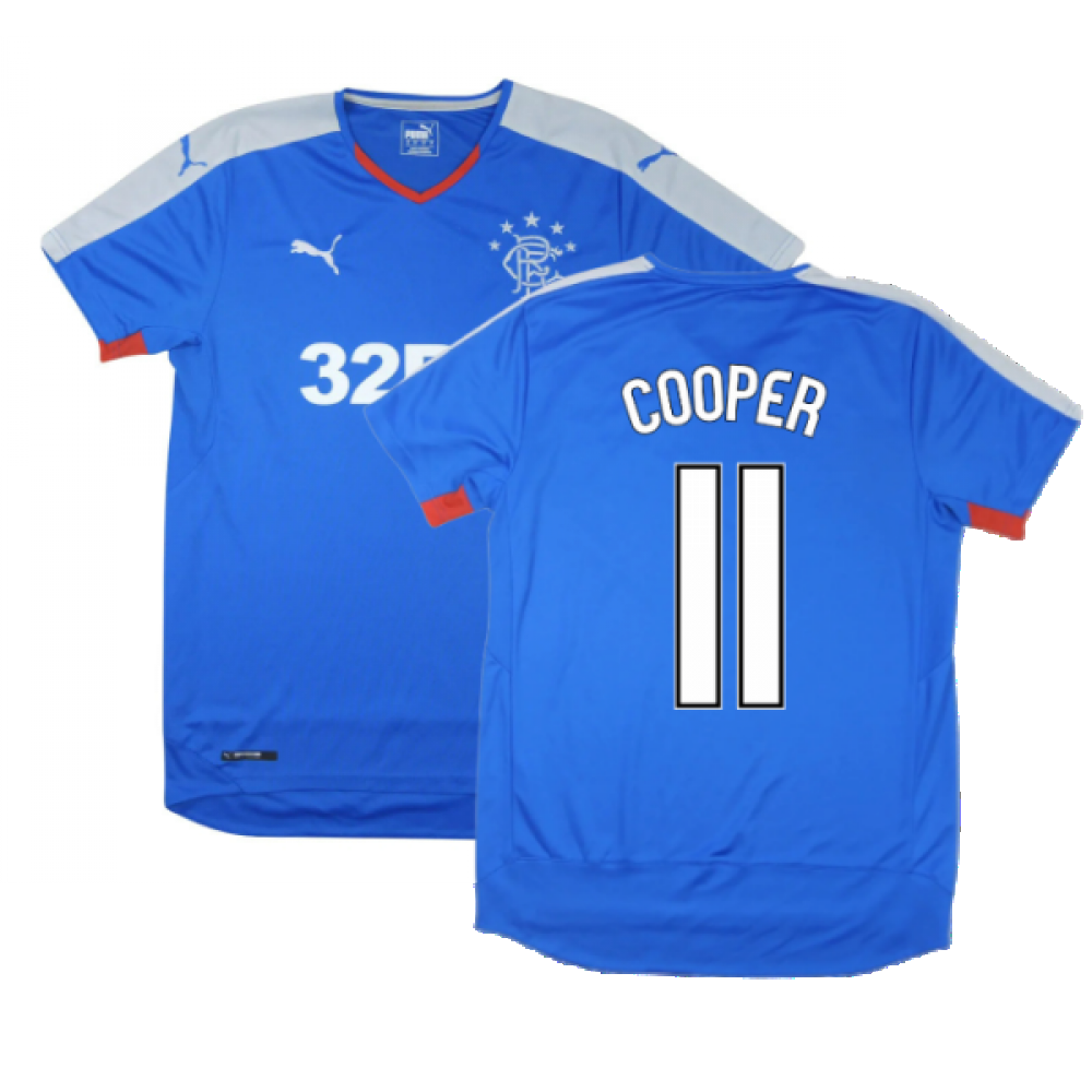 Rangers 2015-16 Home Shirt ((Excellent) S) (COOPER 11)