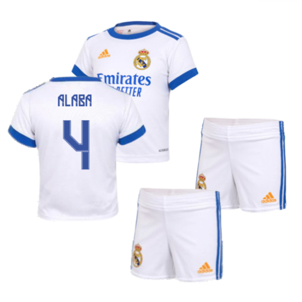 Real Madrid 2021-2022 Home Baby Kit (ALABA 4)