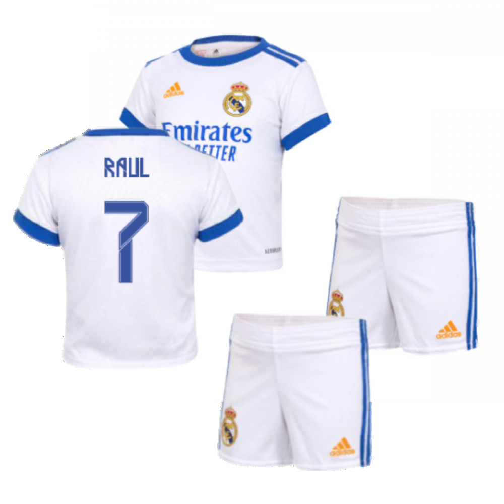 Real Madrid 2021-2022 Home Baby Kit (RAUL 7)