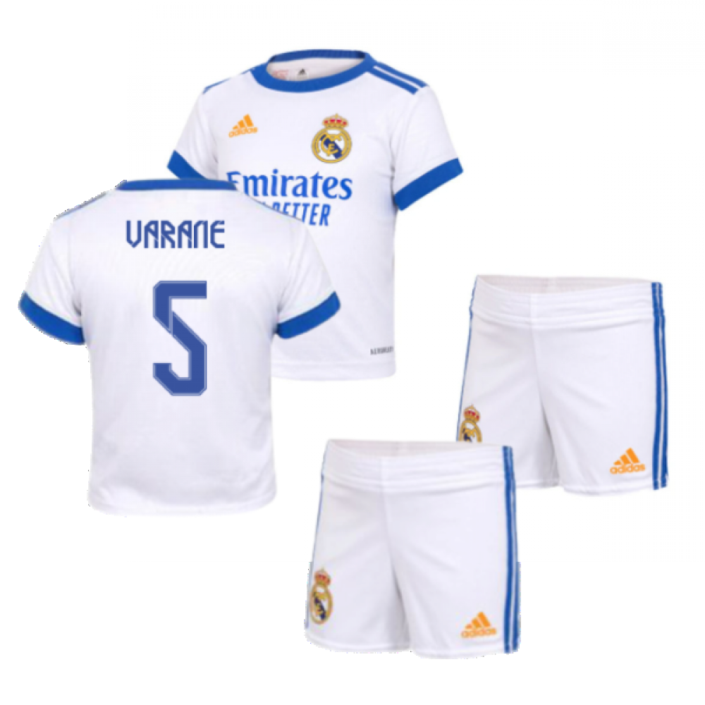 Real Madrid 2021-2022 Home Baby Kit (VARANE 5)