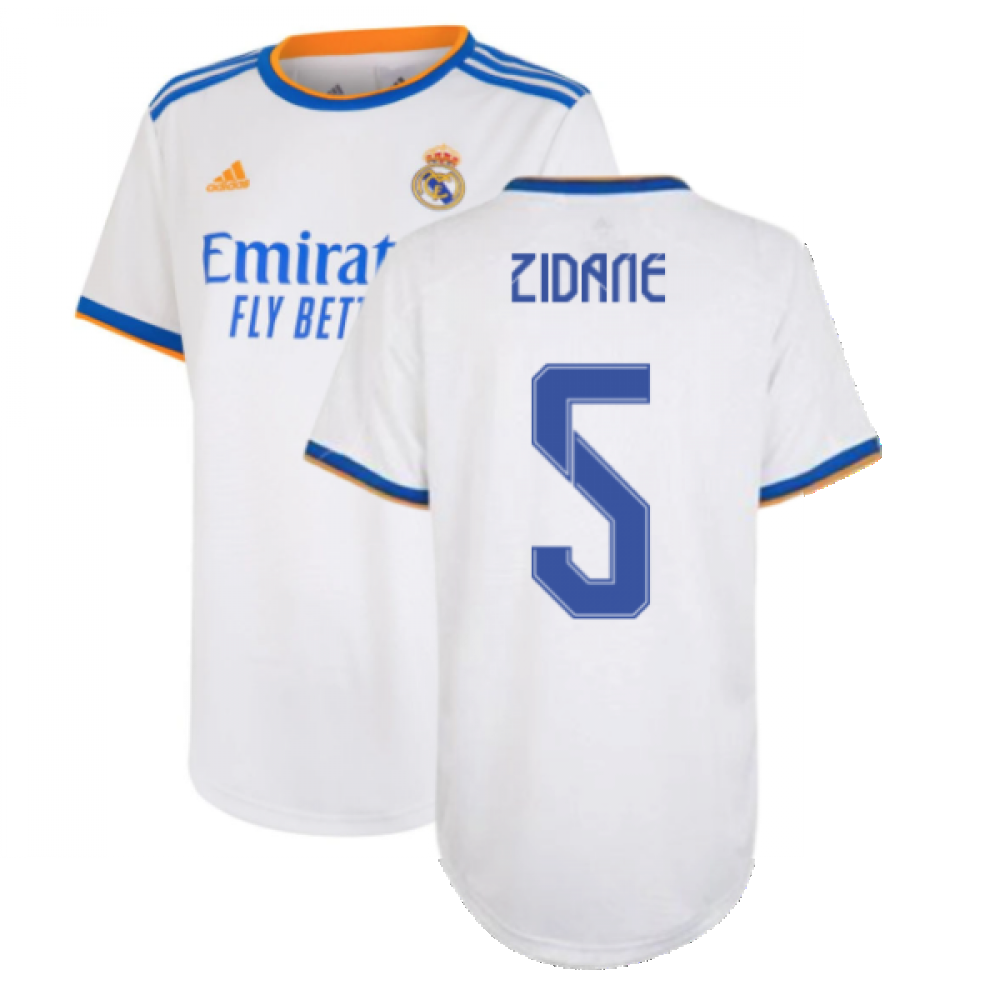 Real Madrid 2021-2022 Womens Home Shirt (ZIDANE 5)