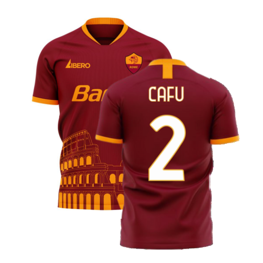 Roma 2024-2025 Home Concept Football Kit (Libero) (CAFU 2)