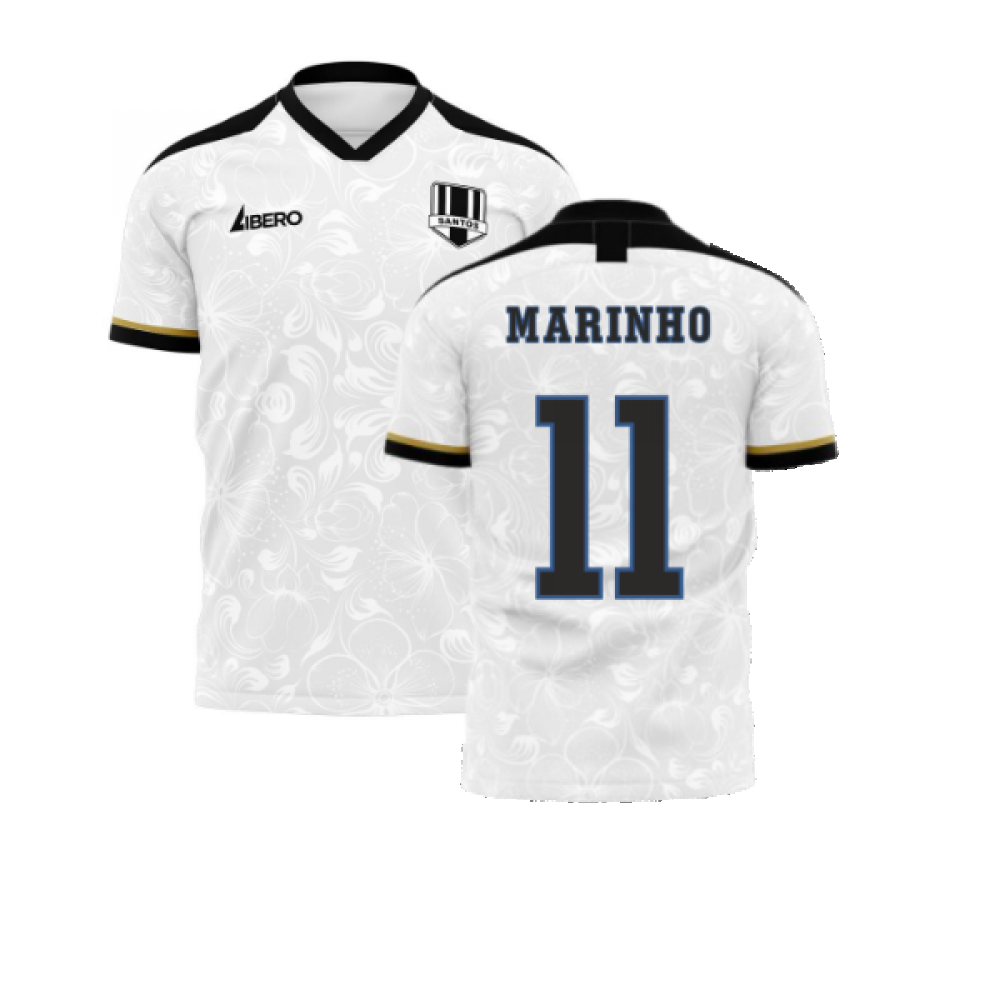  Santos 2024-2025 Home Concept Football Kit (Libero) (MARINHO 11) - Womens