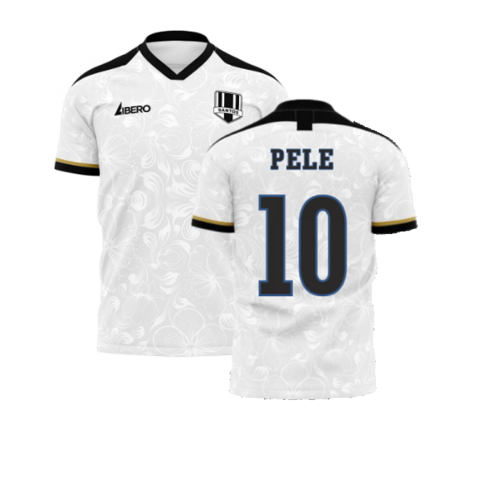  Santos 2024-2025 Home Concept Football Kit (Libero) (PELE 10) - Baby